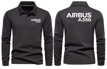 AIRBUS A350 LONG SLEEVE POLO